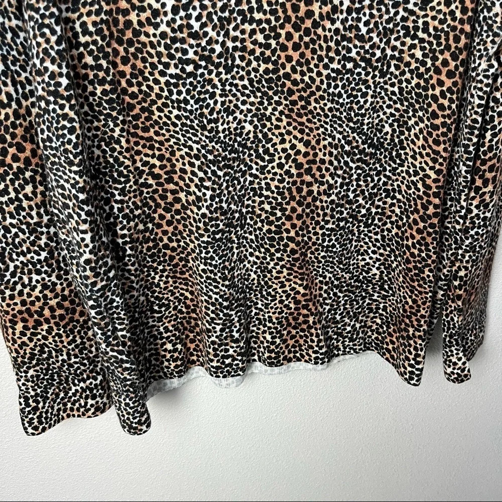 NWOT EQUIPMENT Raydon Leopard Print Wool Sweater Casual Women’s Large - Picture 12 of 12